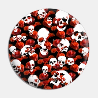 Skulls And Poppies - Remember The Dead. Pin