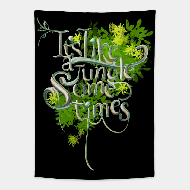 It’s like a jungle sometimes 3 Tapestry by Miruna Mares