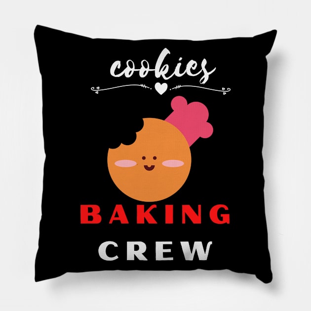 cookies baking crew Pillow by Theblackberry