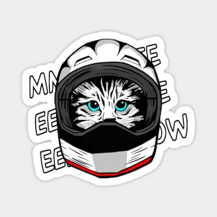 funny cat driver – Meeeeeeeow, the sound of formula m1ao (Icecat) Magnet