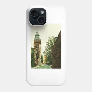 ST JOHNS CHURCH TOWER & THE TURK'S HEAD WAPPING LONDON Phone Case