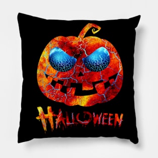 Happy Halloween Pumpkin Design Pillow