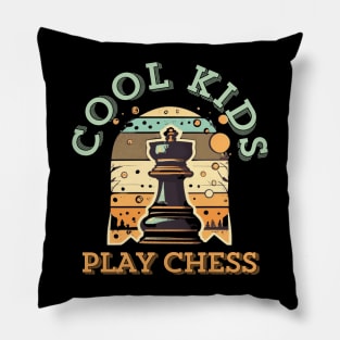 Chess Pieces Vintage checkmate funny Kids Players Pillow