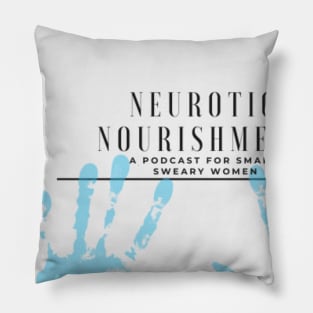 Neurotic Nourishment Podcast Sticker Pillow