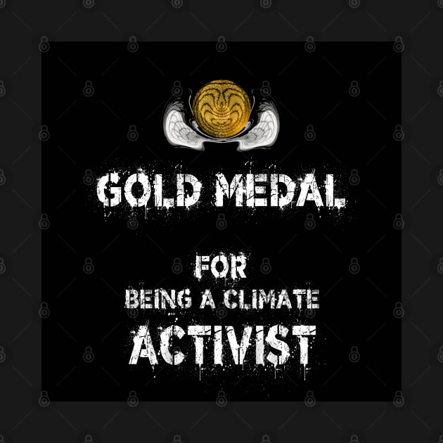 Gold Medal for Climate Change Activist Award Winner by PlanetMonkey