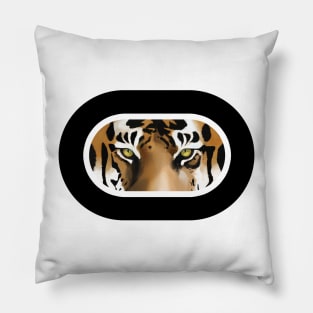 Intense stare from a tiger Pillow