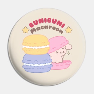 Cute bunny rabbit in Bunibuni Macaroon Pin