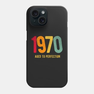 Retro Vintage 1970 aged to perfection birthday Phone Case