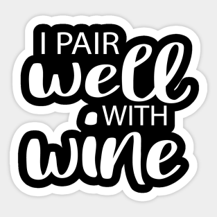 With Wine Stickers Teepublic Au