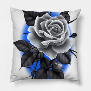 Rose and Bud Pillow