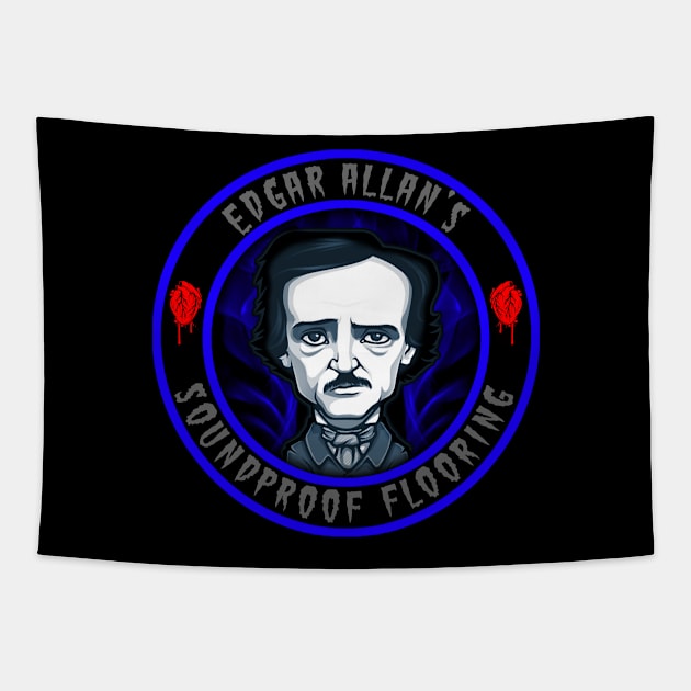 EDGAR ALLAN - SOUNDPROOF FLOORING Tapestry by GardenOfNightmares