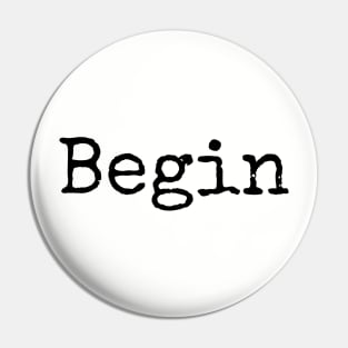 Begin Again - Start Each Day Fresh Pin