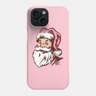 Retro Vintage Pink Santa Claus Phone Case