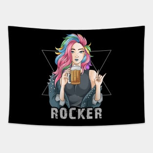 rocker woman Tapestry