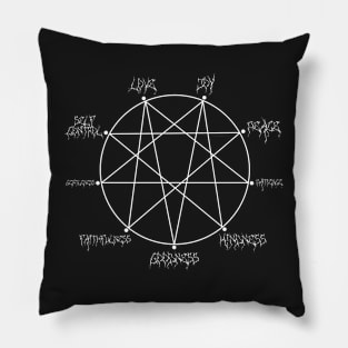 Black Metal Repentagram Fruits of the Spirit Pillow