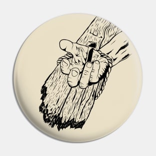 Crucifixion Illustration Pin