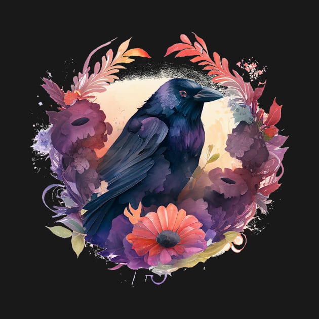 Raven Floral by Mixtgifts