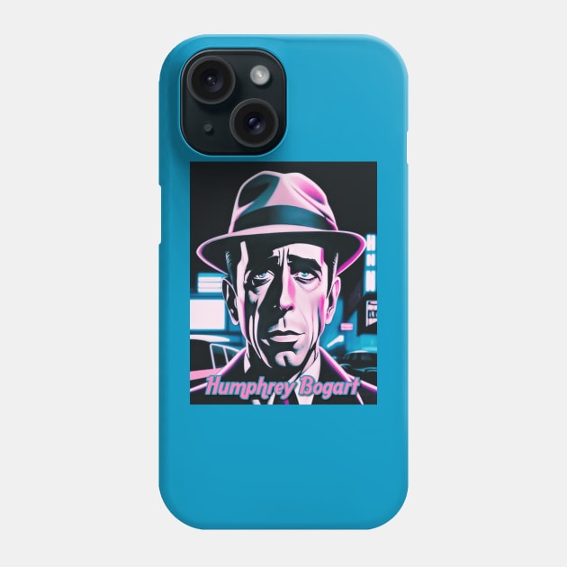 Humphrey Bogart (Miami Noir) Phone Case by BlackOzean