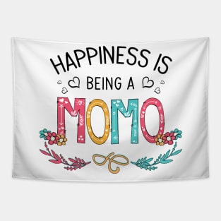 Happiness Is Being A Momo Wildflowers Valentines Mothers Day Tapestry