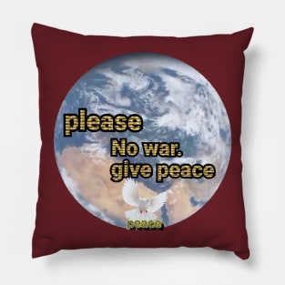 world peace. Pillow