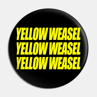 Yellow Weasel Pin