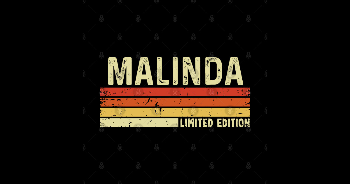 Malinda Name Vintage Retro Limited Edition Gift Malinda