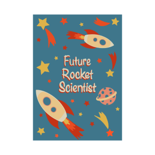 Future Rocket Scientist fun retro print T-Shirt