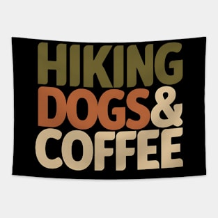 Hiking Dogs and Coffee Tapestry