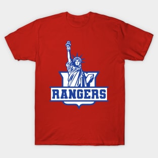 New York Sports Team License Plate Art Jets Rangers Knicks Yankees T-Shirt