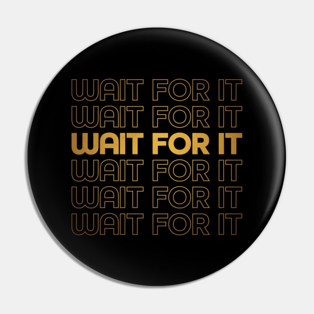 Wait For It - Hamilton - Aaron Burr Pin by redesignBroadway