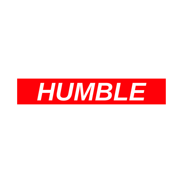 HUMBLE // Red Box Logo by FlexxxApparel