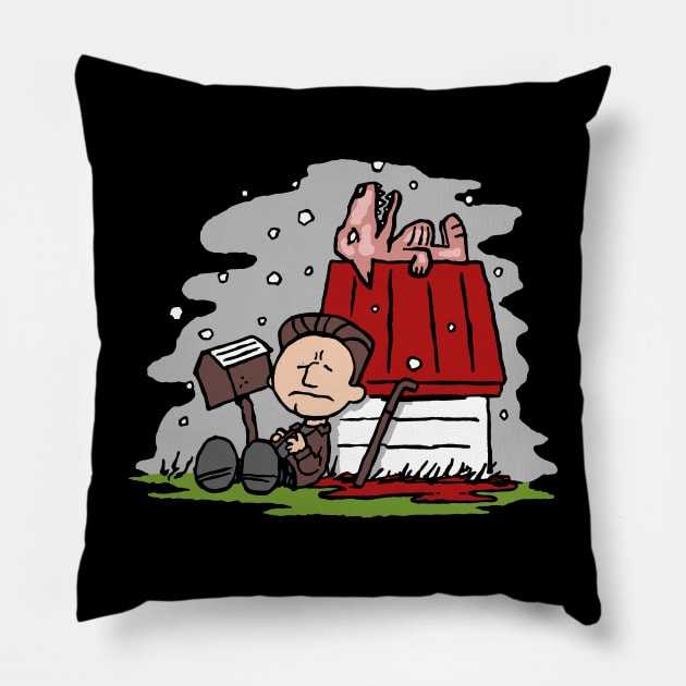 Harry and The Doghouse Pillow by demonigote