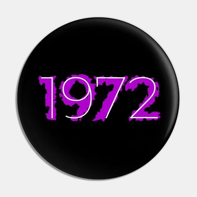 1972 Year Distressed Liquid Purple Pin by Liquids