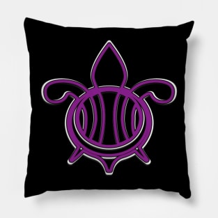 Celtic Purple Turtle Art Pillow