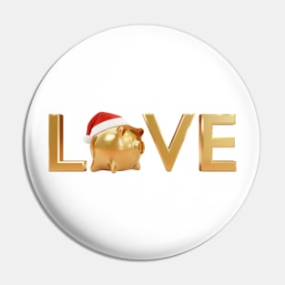 Love New Year Piggy Pin