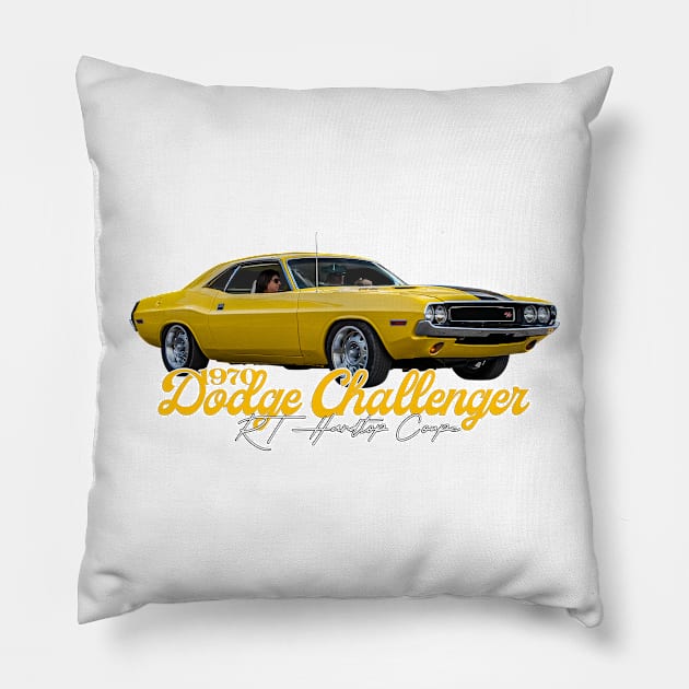 1970 Dodge Challenger RT Hardtop Coupe Pillow by Gestalt Imagery