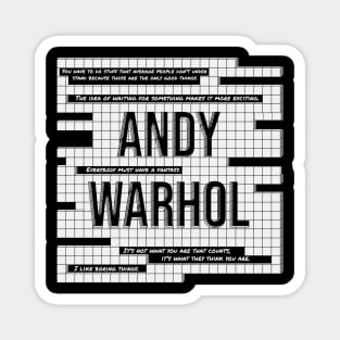 Andy Warhol Typographic Design Magnet