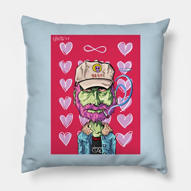 "Kevin" FACES COLLECTION Pillow by mikiad