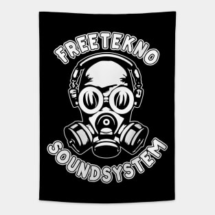 Freetekno Soundsystem DJ Gasmask Rave Tapestry