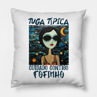 cuidado contigo fofinho, tuga típico, humor português, v3 Pillow