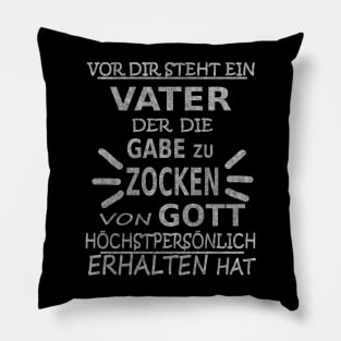 Vater Zocken Hobby Gaming Computer Konsole Pillow