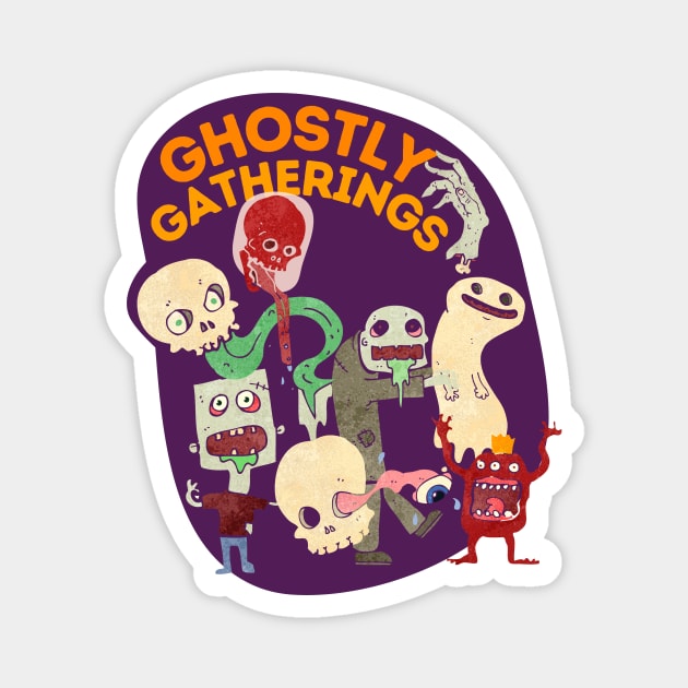 Halloween Ghostly Gatherings Magnet by 45 Creative Club