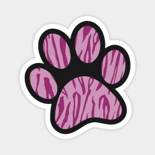 Pink Tiger Print Magnet