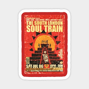 POSTER TOUR - SOUL TRAIN THE SOUTH LONDON 90 Magnet