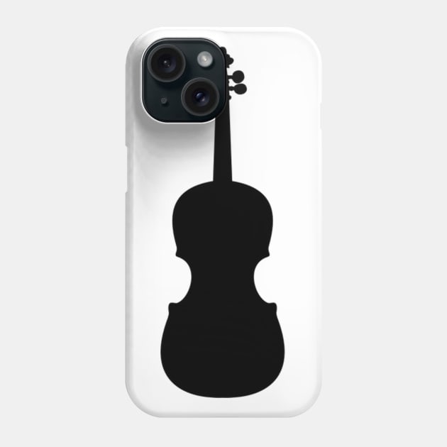 Violin vector silhouette Phone Case by Redbooster