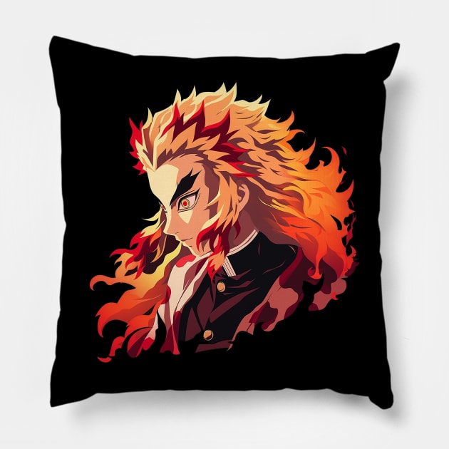 rengoku Pillow by sample the dragon