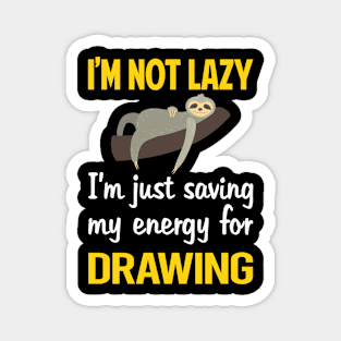 Funny Lazy Drawing Magnet