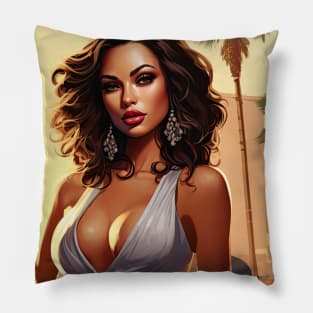 Postcard from Los Santos 7 Pillow