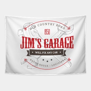 Jim's Garage Tapestry