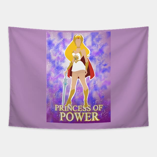 Princess of Power Tapestry by JakkalDesigns